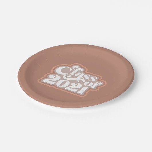 Assiettes En Carton Classe Moderne Rétro De 2021 (Angle)