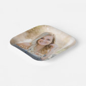 Assiettes En Carton Classe photo de script moderne de 2025 Graduation (Angulaire)