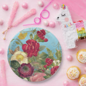 Assiettes En Carton Classe Rose Rouge, Burgandy, Jaune, Turquoise Arri (Fête)