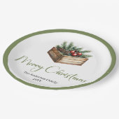 Assiettes En Carton Classic Boho Scandinavian Christmas Tree Plates (Angle)