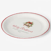 Assiettes En Carton Classic Christmas Elegant Paper Plates (Angle)