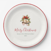 Assiettes En Carton Classic Christmas Elegant Paper Plates (Devant)