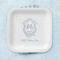 Classic French Victorian Blue 60th Birthday Party
