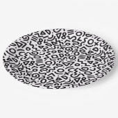 Assiettes En Carton "Classic Party-Time" Art Pattern Paper Plate (Angle)