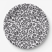 Assiettes En Carton "Classic Party-Time" Art Pattern Paper Plate (Devant)