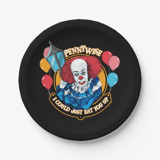 Assiettes En Carton Classic Pennywise - Je Pourrais Juste Vous Manger  (Devant)