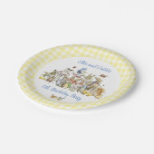 Assiettes En Carton Classic Peter le lapin fête d'anniversaire (Angle)