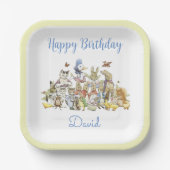 Assiettes En Carton Classic Peter le lapin Plaque de papier d'annivers (Recto)