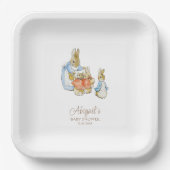 Assiettes En Carton Classic Pierre le Baby shower lapin (Recto)