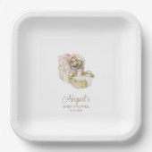 Assiettes En Carton Classic Pierre le Baby shower lapin (Recto)