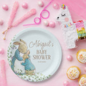 Assiettes En Carton Classic Pierre le Baby shower lapin (Fête)