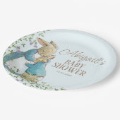 Assiettes En Carton Classic Pierre le Baby shower lapin (Angle)