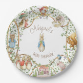 Assiettes En Carton Classic Pierre le Baby shower lapin (Devant)