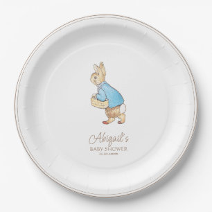 Assiettes En Carton Classic Pierre le Baby shower lapin