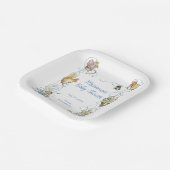 Assiettes En Carton Classic Pierre le Baby shower lapin (Angulaire)