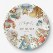 Assiettes En Carton Classic Pierre le Baby shower lapin (Devant)