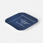 Assiettes En Carton Classic Retraite Golf Thème Bleu Blanc (Angulaire)