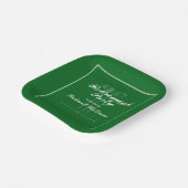 Assiettes En Carton Classic Retraite Golf Thème Vert Blanc (Angulaire)