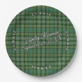 Assiettes En Carton Classic Scots Clan Currie Tartan Event (Devant)