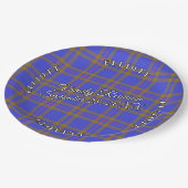 Assiettes En Carton Classic Scots Clan Elliot Tartan Event (Angle)