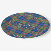 Assiettes En Carton Classic Scots Clan MacLellan Tartan Event (Angle)