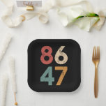 Assiettes En Carton Classic Vintage 80s Style 86 47 Anti Trump<br><div class="desc">Classic Vintage 80s Style 86 47 Anti Trump</div>