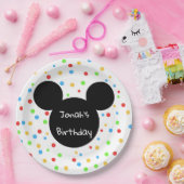 Assiettes En Carton Classique orienté d'anniversaire de souris (Fête)