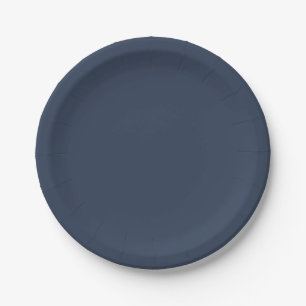 Assiettes En Carton Classique Peacoat simple