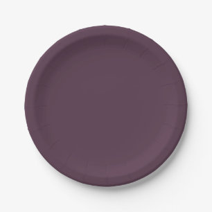 Assiettes En Carton Classique simple Dark Byzantium