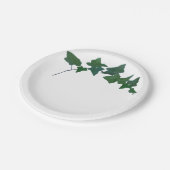 Assiettes En Carton Classique Vert Anglais Ivy (Angle)