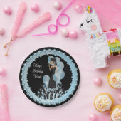 Assiettes En Carton Classy Diva Girl's Party | Personnalisez | Eau (Fête)