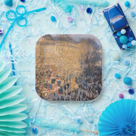 Assiettes En Carton Claude Monet - Boulevard des Capucines à Paris (Fête)