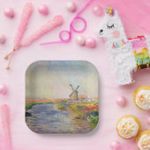 Assiettes En Carton Claude Monet - Champ de Tulipes en Hollande (Fête)