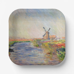 Assiettes En Carton Claude Monet - Champ de Tulipes en Hollande