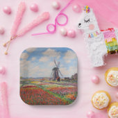 Assiettes En Carton Claude Monet - Champ de Tulipes en Hollande (Fête)