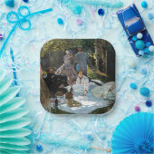 Assiettes En Carton Claude Monet - Déjeuner sur l'herbe, panneau droit (Fête)