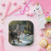 Assiettes En Carton Claude Monet - Déjeuner sur l'herbe, panneau droit (Fête)