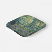 Assiettes En Carton Claude Monet - Eau Lily étang, Harmonie verte (Angulaire)