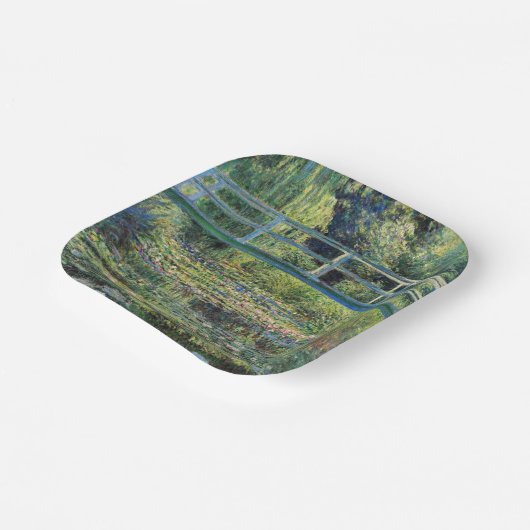 Assiettes En Carton Claude Monet - Etang Lily et Pont Japonais (Angulaire)