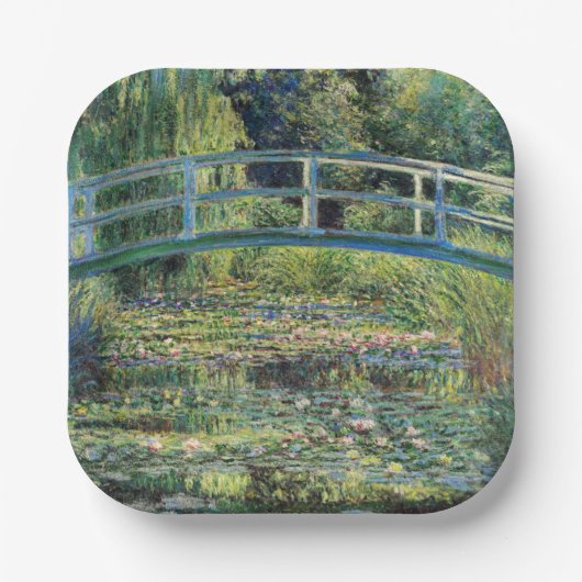 Assiettes En Carton Claude Monet - Etang Lily et Pont Japonais (Recto)