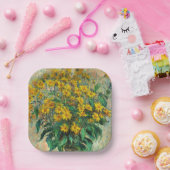 Assiettes En Carton Claude Monet - Fleurs d'artichauts de Jérusalem (Fête)