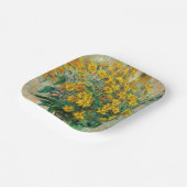 Assiettes En Carton Claude Monet - Fleurs d'artichauts de Jérusalem (Angulaire)