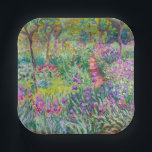 Assiettes En Carton Claude Monet - Le jardin d'Iris à Giverny<br><div class="desc">Jardin d'Iris à Giverny / Jardin d'Artiste à Giverny - Claude Monet,  1899-1900</div>