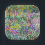 Assiettes En Carton Claude Monet - Le jardin d'Iris à Giverny<br><div class="desc">Jardin d'Iris à Giverny / Jardin d'Artiste à Giverny - Claude Monet,  1899-1900</div>