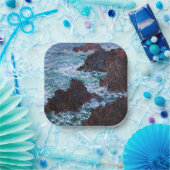 Assiettes En Carton Claude Monet - Les Rochers à Belle-Ile, Côte sauva (Fête)