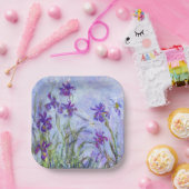 Assiettes En Carton Claude Monet - Lilac Irises / Iris Mauves (Fête)