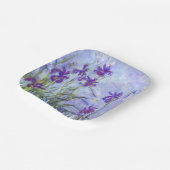 Assiettes En Carton Claude Monet - Lilac Irises / Iris Mauves (Angulaire)