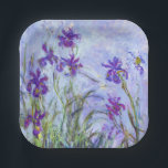Assiettes En Carton Claude Monet - Lilac Irises / Iris Mauves<br><div class="desc">Lilac Irises / Iris Mauves - Claude Monet,  1914-1917</div>