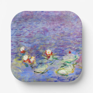Assiettes En Carton Claude Monet - Lys d'eau