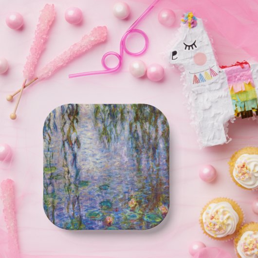 Assiettes En Carton Claude Monet - Lys d'eau (Fête)